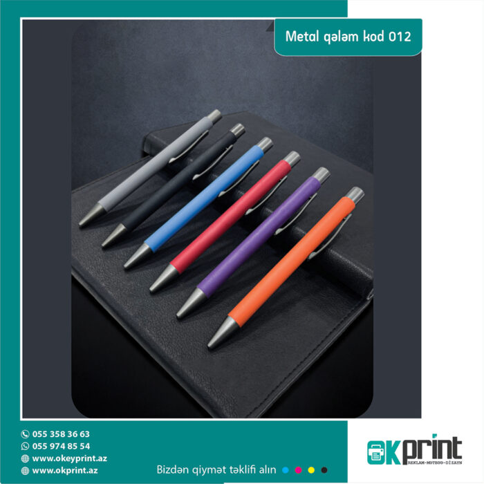 metal qələm kod 012