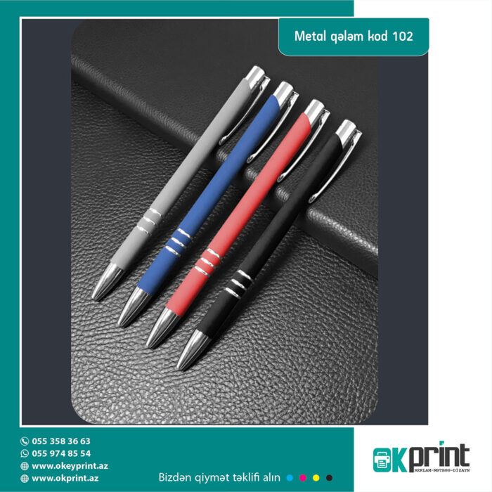 metal qələm kod 102