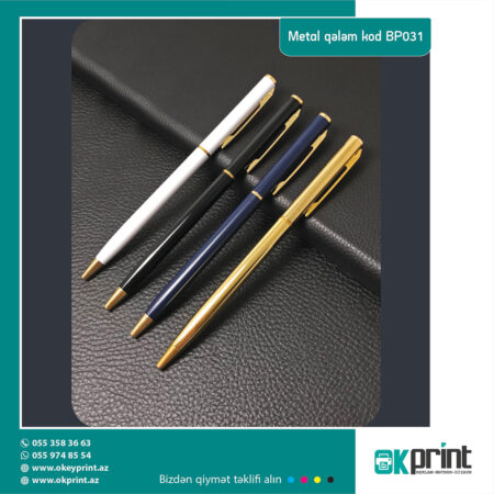 metal qələm kod BP031