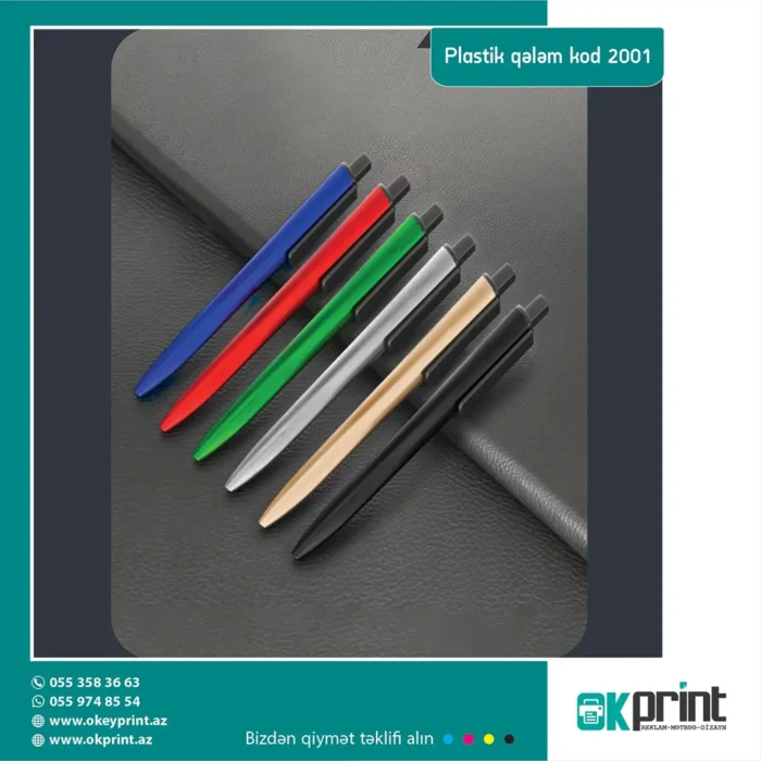 qələm plastik 2001